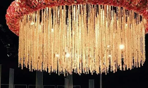 Warm hanging ceiling lights